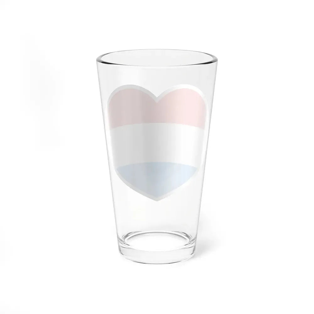 Heart Flag of Luxembourg - Pint Glass 16oz - Go Mug Yourself
