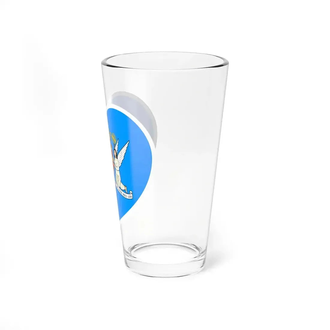 Heart Flag of Macau Municipal - Pint Glass 16oz - Go Mug Yourself