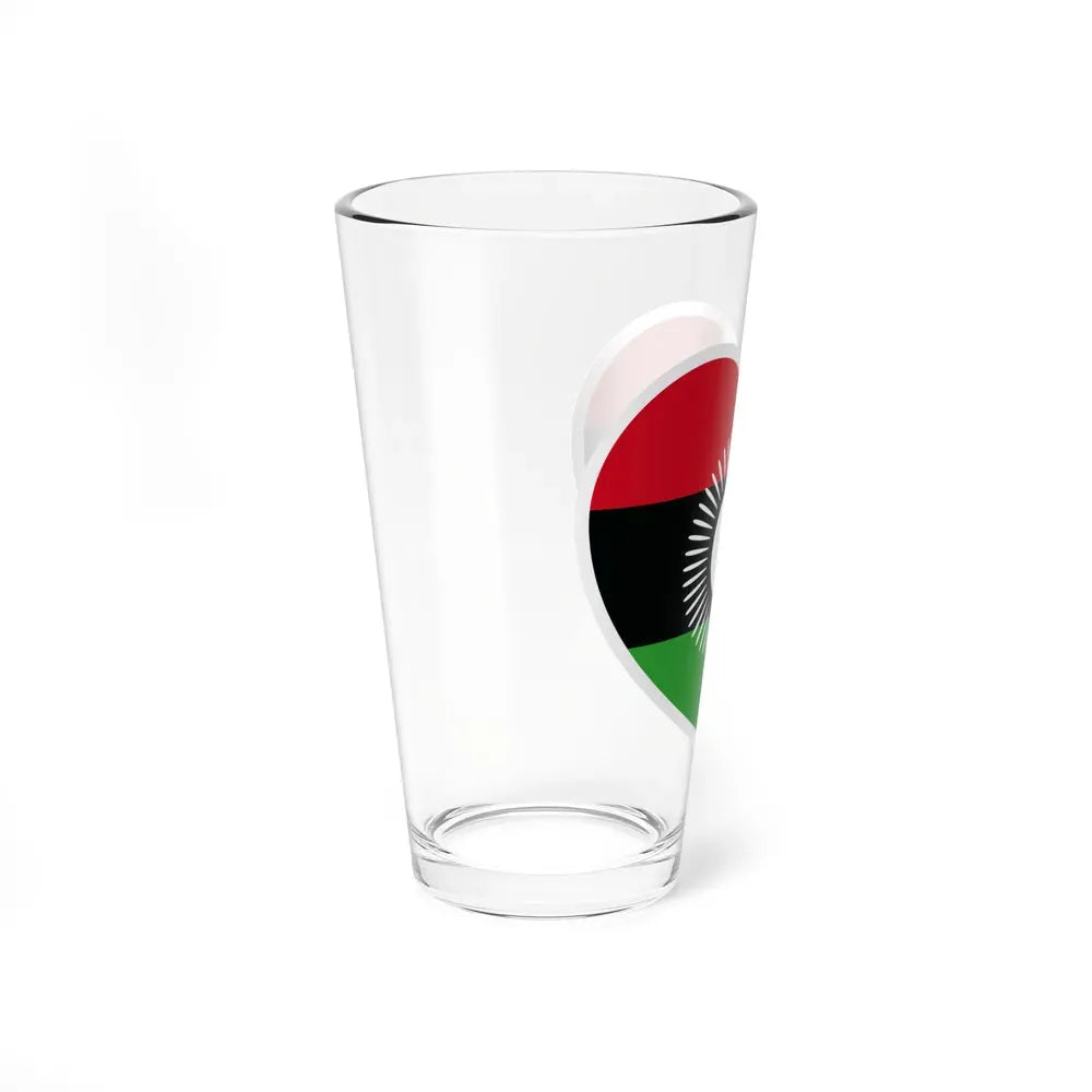 Heart Flag of Malawi 2010-2012 - Pint Glass 16oz - Go Mug Yourself