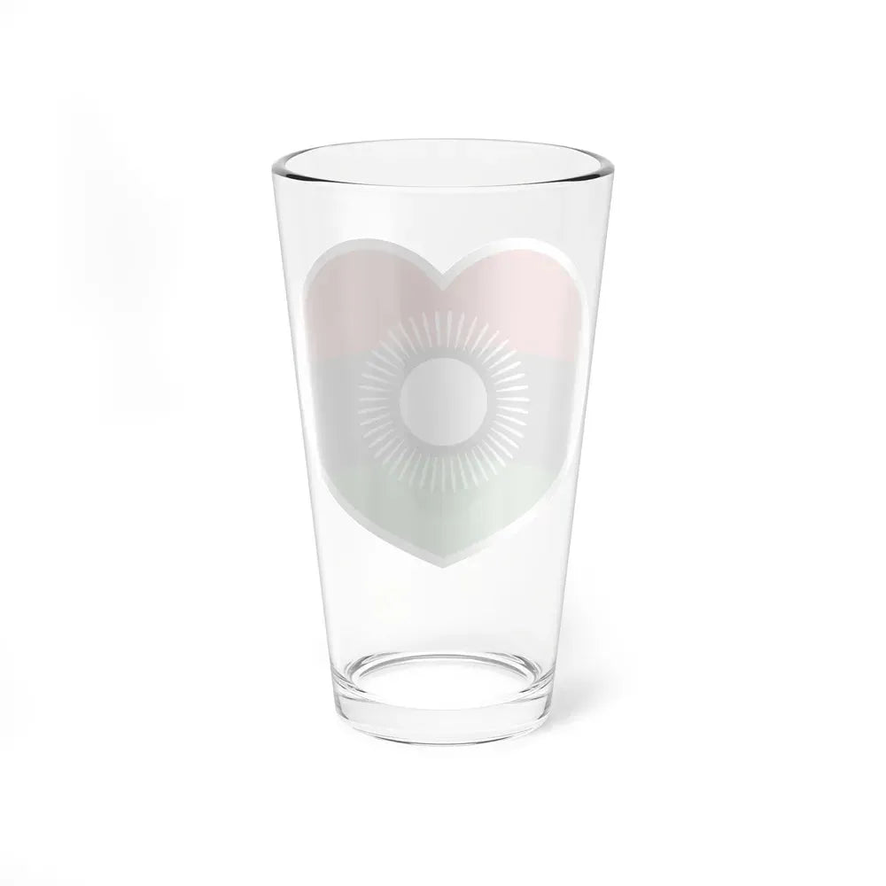 Heart Flag of Malawi 2010-2012 - Pint Glass 16oz - Go Mug Yourself