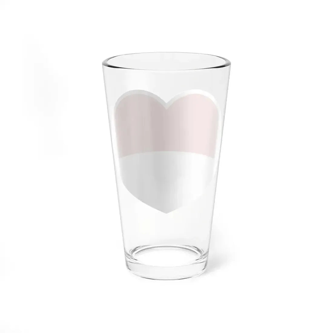 Heart Flag of Monaco - Pint Glass 16oz - Go Mug Yourself