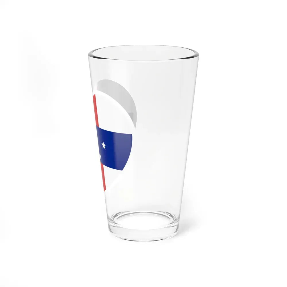 Heart Flag of Netherlands Antilles 1986-2010 - Pint Glass 16oz - Go Mug Yourself
