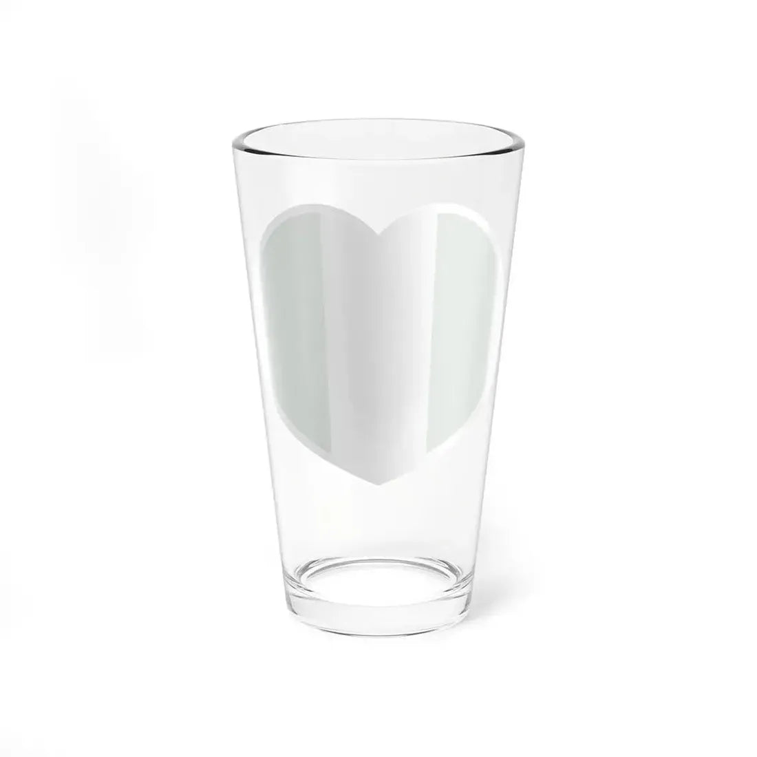 Heart Flag of Nigeria - Pint Glass 16oz - Go Mug Yourself