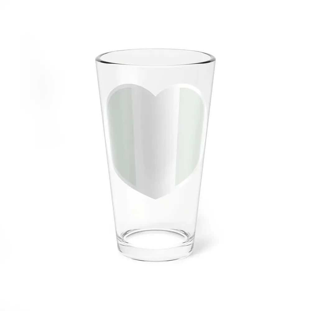 Heart Flag of Nigeria - Pint Glass 16oz - Go Mug Yourself