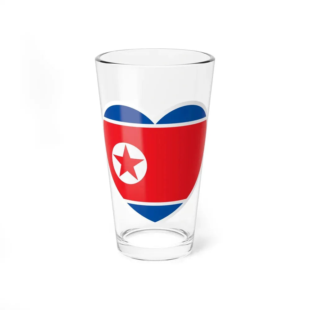 Heart Flag of North Korea 1948-1992 - Pint Glass 16oz 16oz - Go Mug Yourself