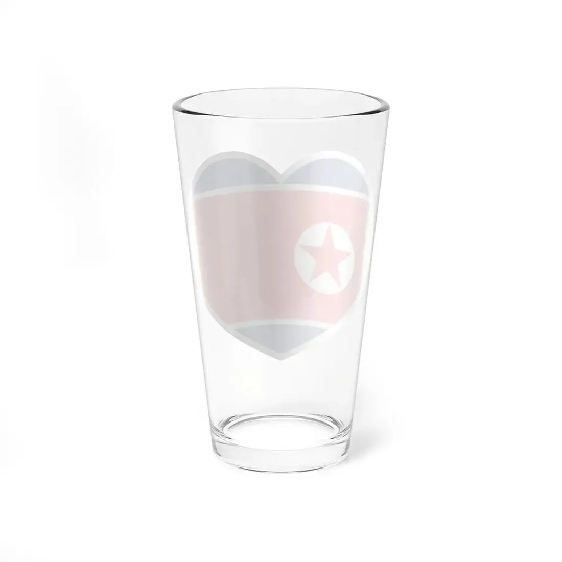 Heart Flag of North Korea 1948-1992 - Pint Glass 16oz - Go Mug Yourself