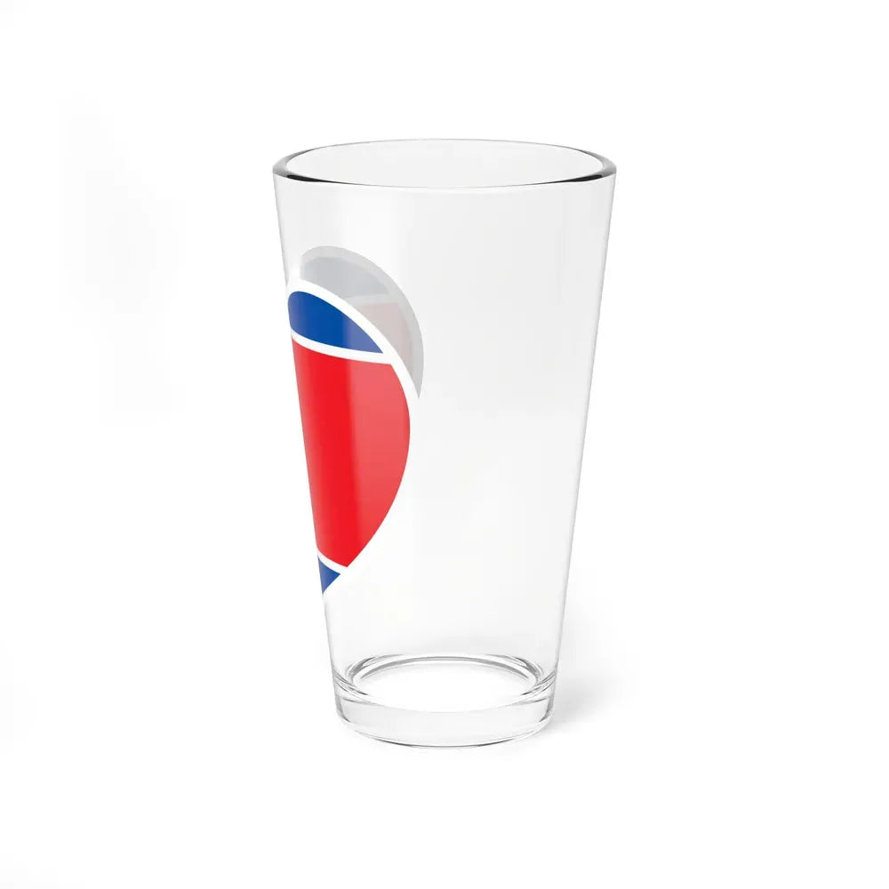 Heart Flag of North Korea 1948-1992 - Pint Glass 16oz - Go Mug Yourself