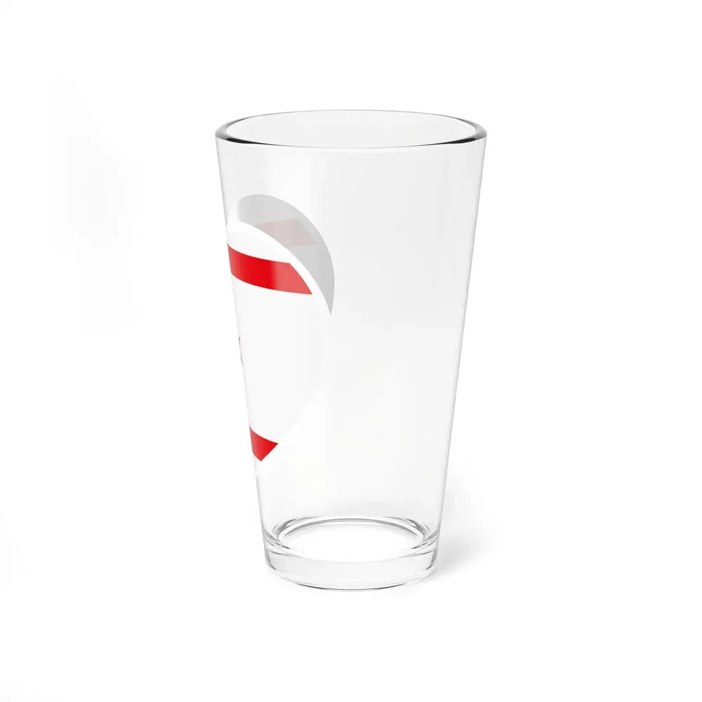 Heart Flag of Northern Cyprus - Pint Glass 16oz - Go Mug Yourself