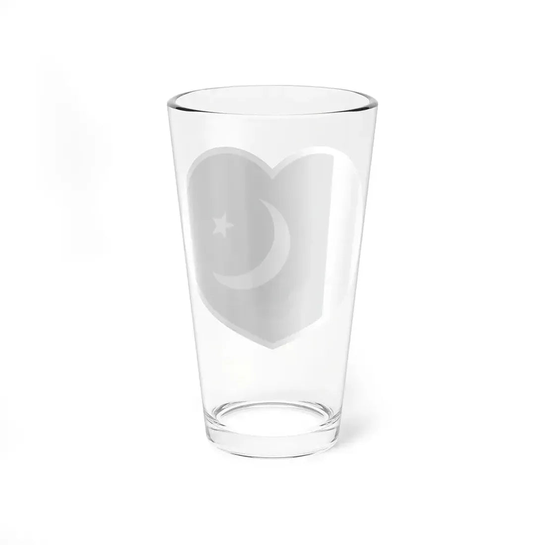 Heart Flag of Pakistan - Pint Glass 16oz - Go Mug Yourself