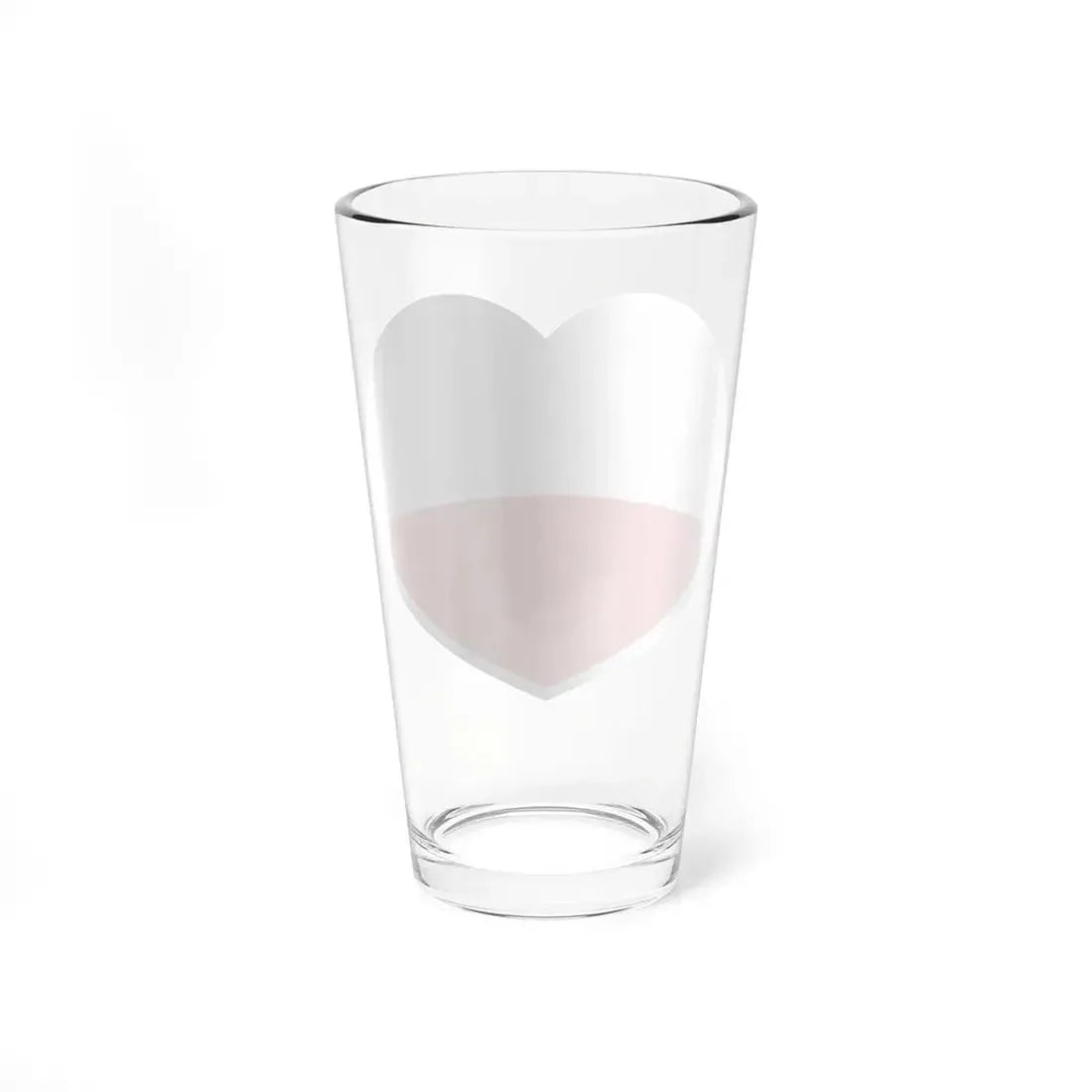 Heart Flag of Poland - Pint Glass 16oz - Go Mug Yourself