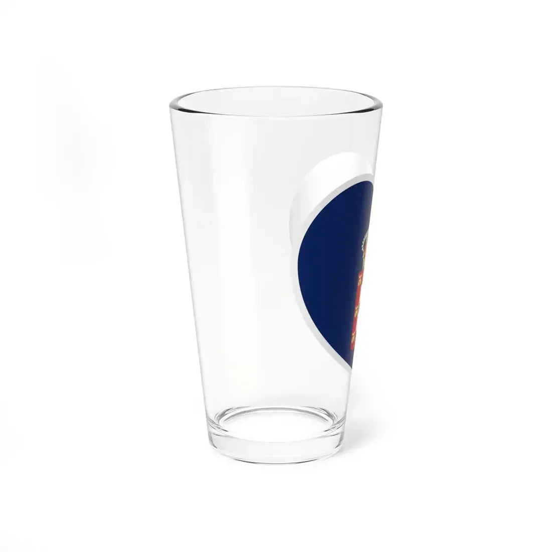 Heart Flag of Portugal 1830-1910 - Pint Glass 16oz - Go Mug Yourself