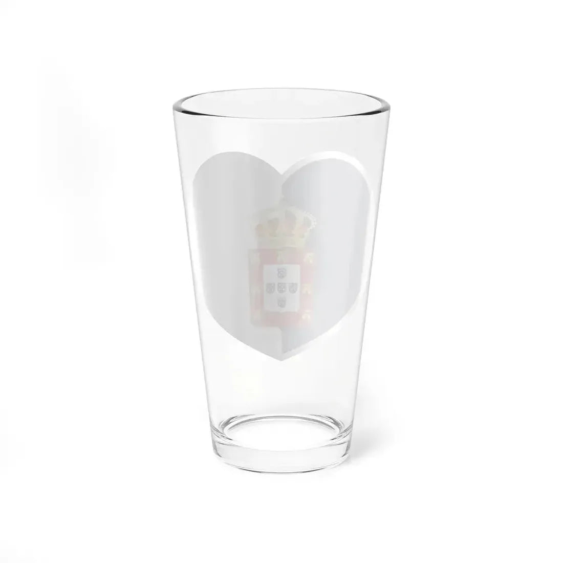 Heart Flag of Portugal 1830-1910 - Pint Glass 16oz - Go Mug Yourself