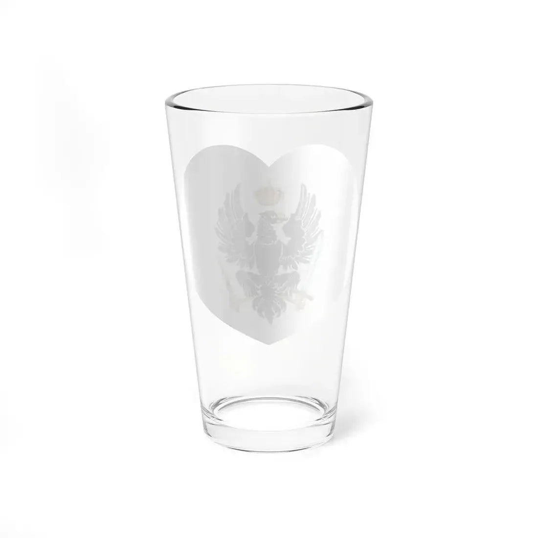 Heart Flag of Prussia 1801-1803 - Pint Glass 16oz - Go Mug Yourself