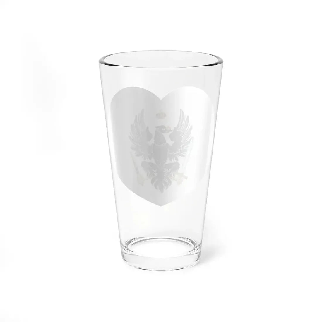 Heart Flag of Prussia 1803-1892 - Pint Glass 16oz - Go Mug Yourself