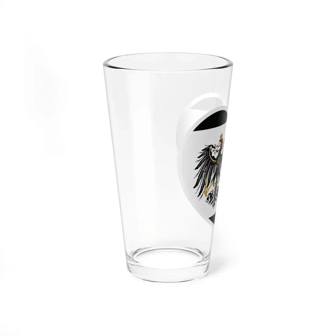 Heart Flag of Prussia 1892-1918 - Pint Glass 16oz - Go Mug Yourself
