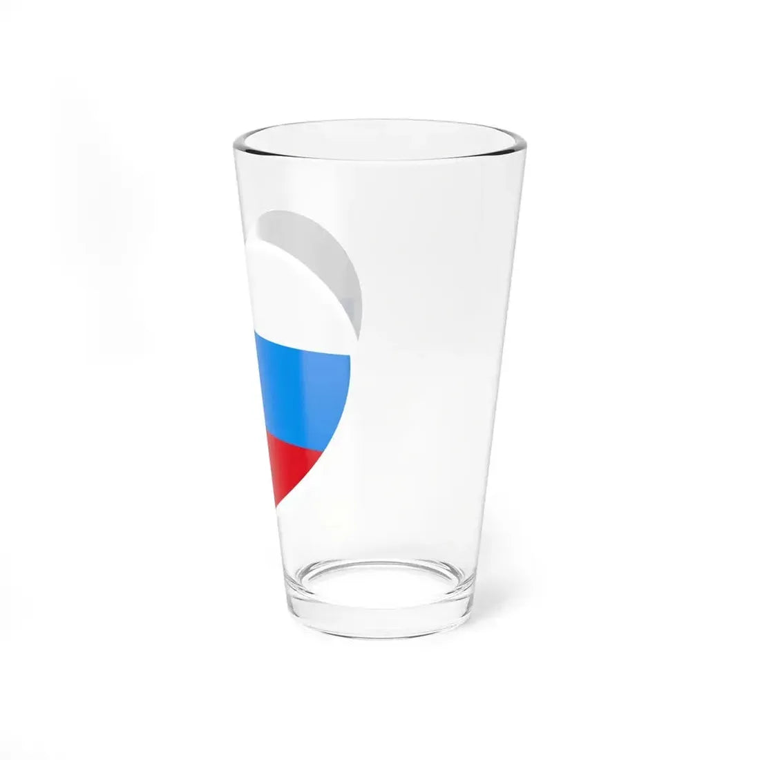 Heart Flag of Russia 1991-1993 - Pint Glass 16oz - Go Mug Yourself