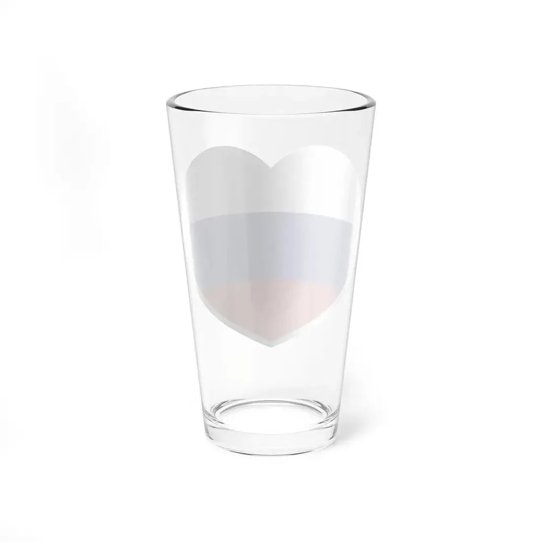 Heart Flag of Russia - Pint Glass 16oz - Go Mug Yourself