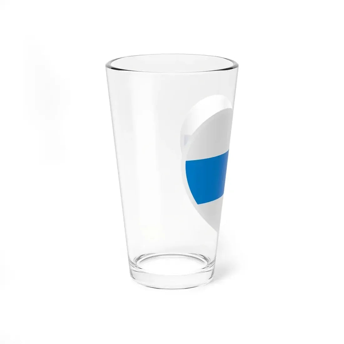Heart Flag of Russia White-blue-white - Pint Glass 16oz - Go Mug Yourself