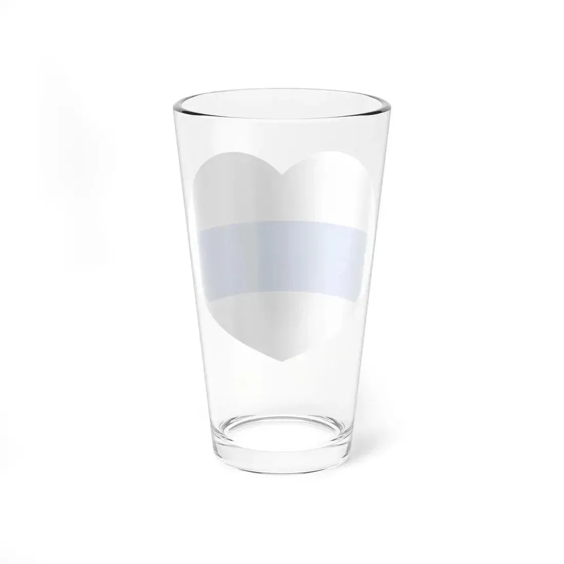 Heart Flag of Russia White-blue-white - Pint Glass 16oz - Go Mug Yourself