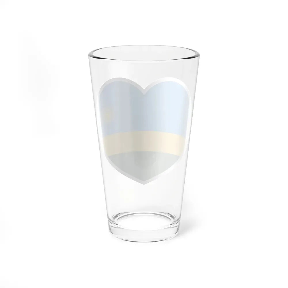 Heart Flag of Rwanda - Pint Glass 16oz - Go Mug Yourself