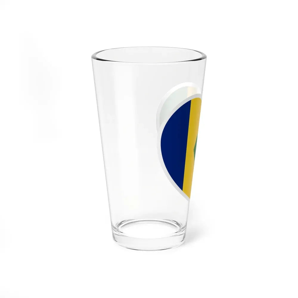 Heart Flag of Saint Vincent and the Grenadines - Pint Glass 16oz - Go Mug Yourself