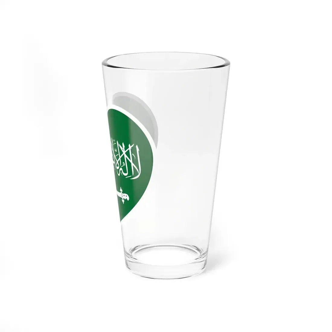 Heart Flag of Saudi Arabia 1938-1973 - Pint Glass 16oz - Go Mug Yourself
