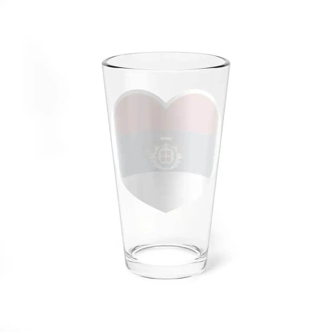 Heart Flag of Serbia 1835-1882 - Pint Glass 16oz - Go Mug Yourself