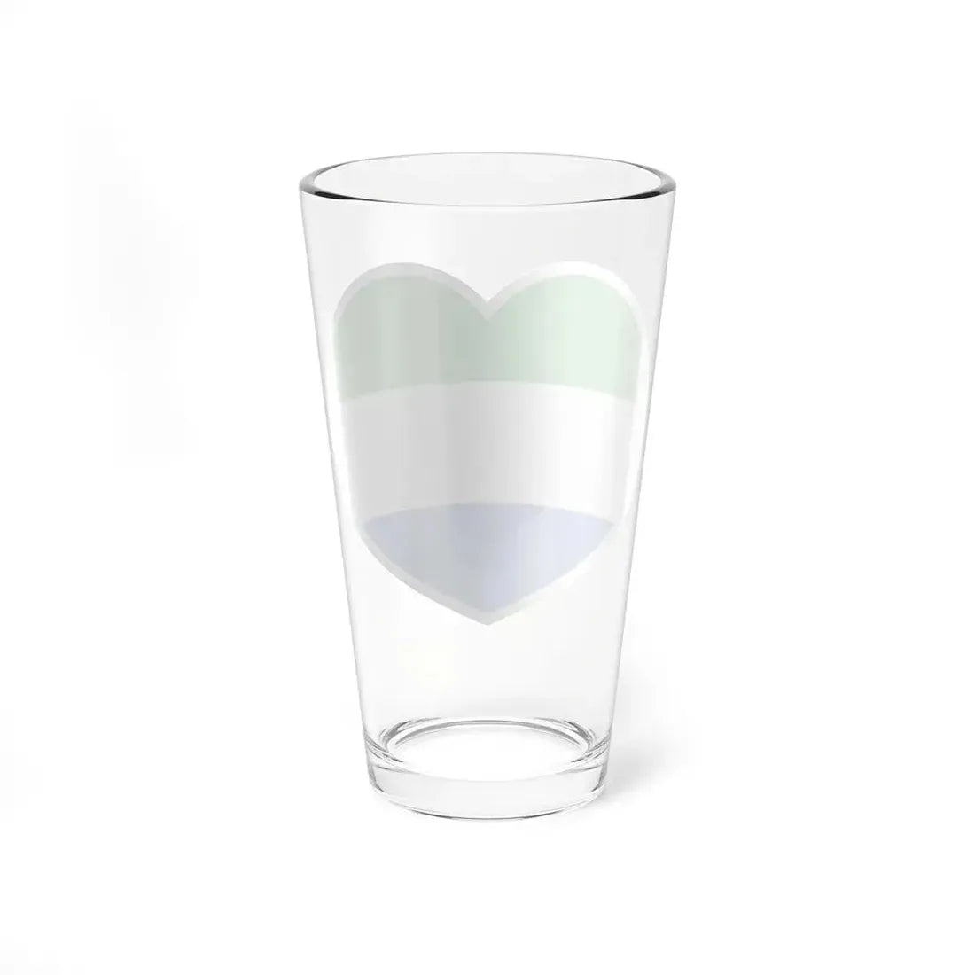 Heart Flag of Sierra Leone - Pint Glass 16oz - Go Mug Yourself