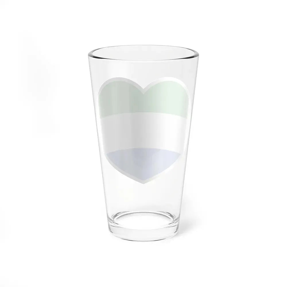 Heart Flag of Sierra Leone - Pint Glass 16oz - Go Mug Yourself