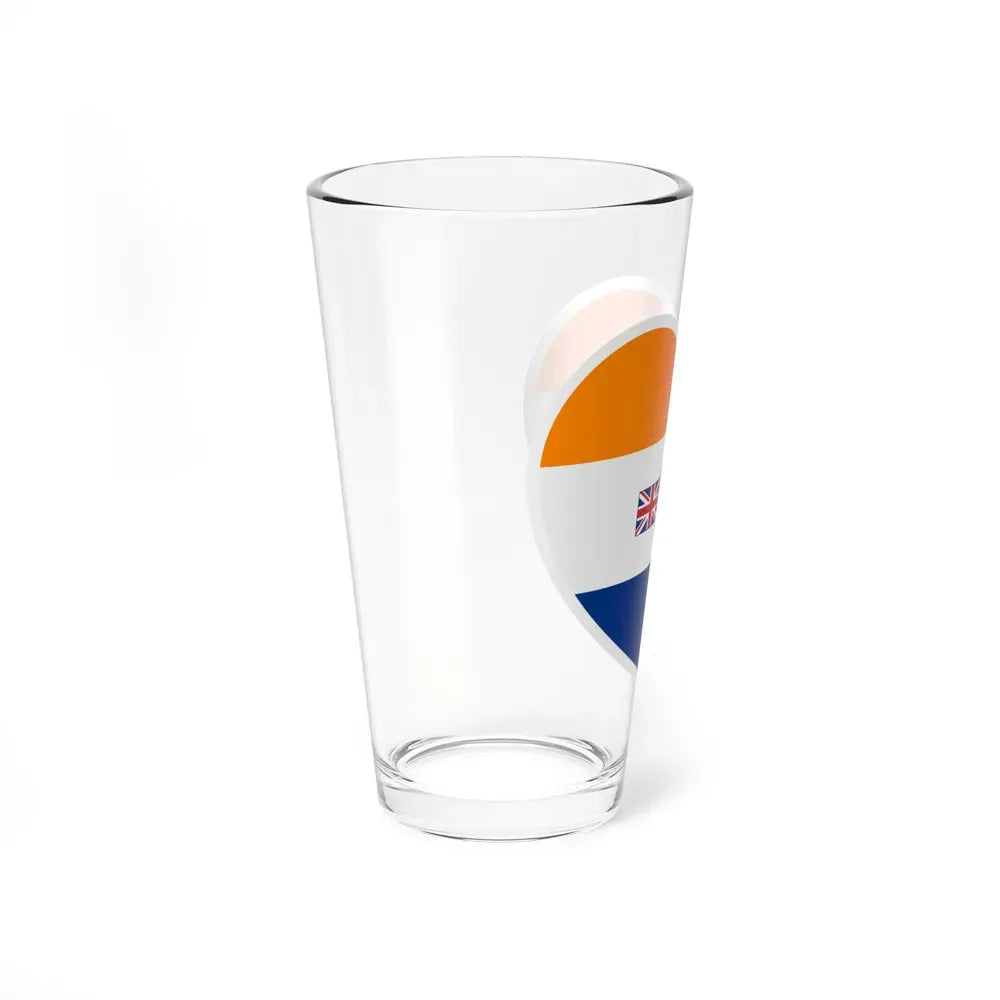 Heart Flag of South Africa 1928-1982 - Pint Glass 16oz - Go Mug Yourself