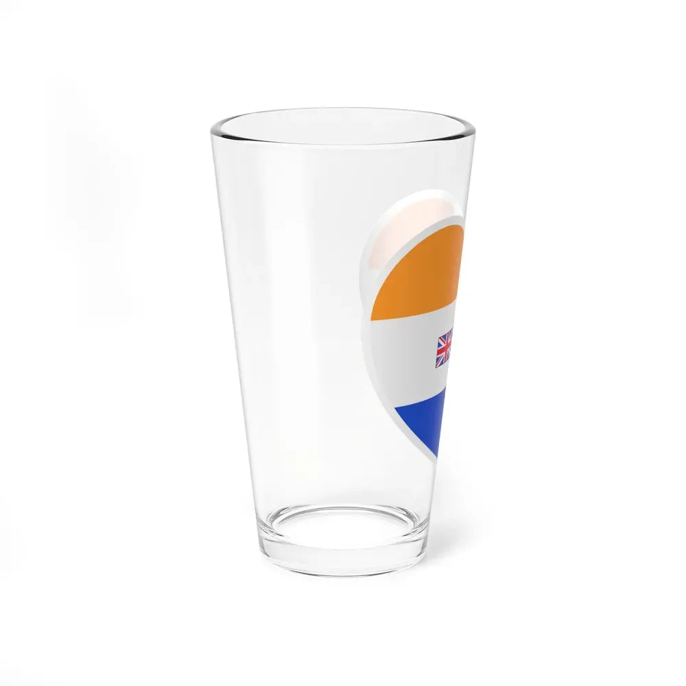 Heart Flag of South Africa 1982-1994 - Pint Glass 16oz - Go Mug Yourself