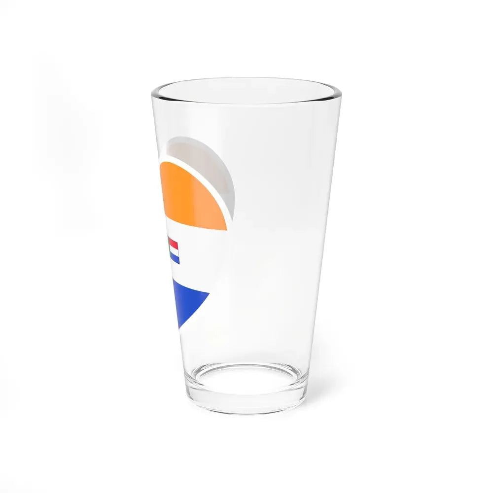 Heart Flag of South Africa 1982-1994 - Pint Glass 16oz - Go Mug Yourself