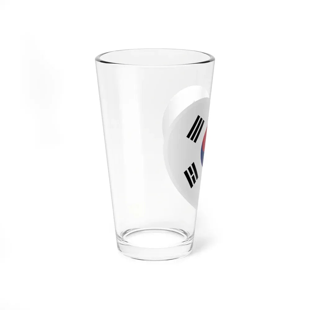 Heart Flag of South Korea 1997-2011 - Pint Glass 16oz - Go Mug Yourself