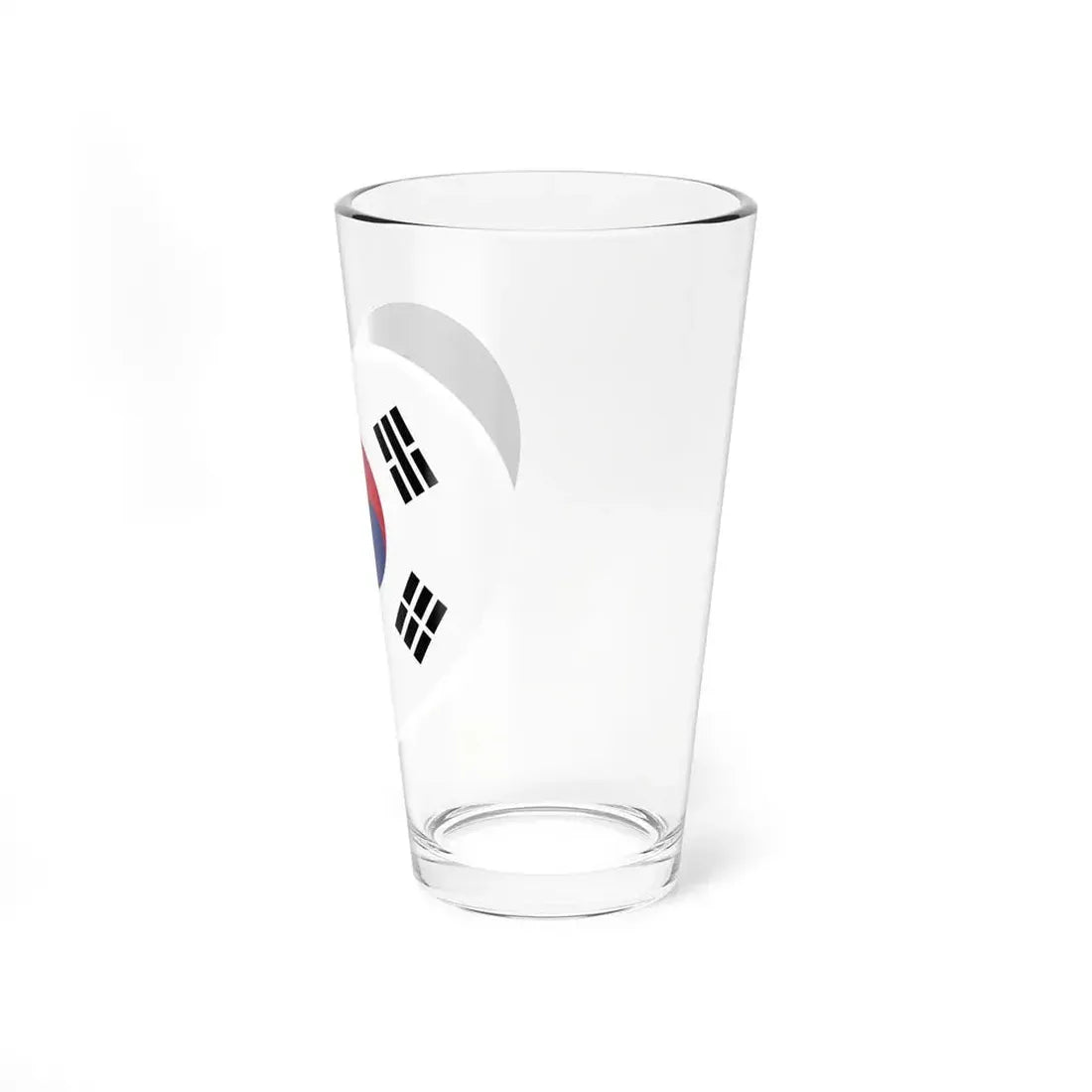 Heart Flag of South Korea 1997-2011 - Pint Glass 16oz - Go Mug Yourself