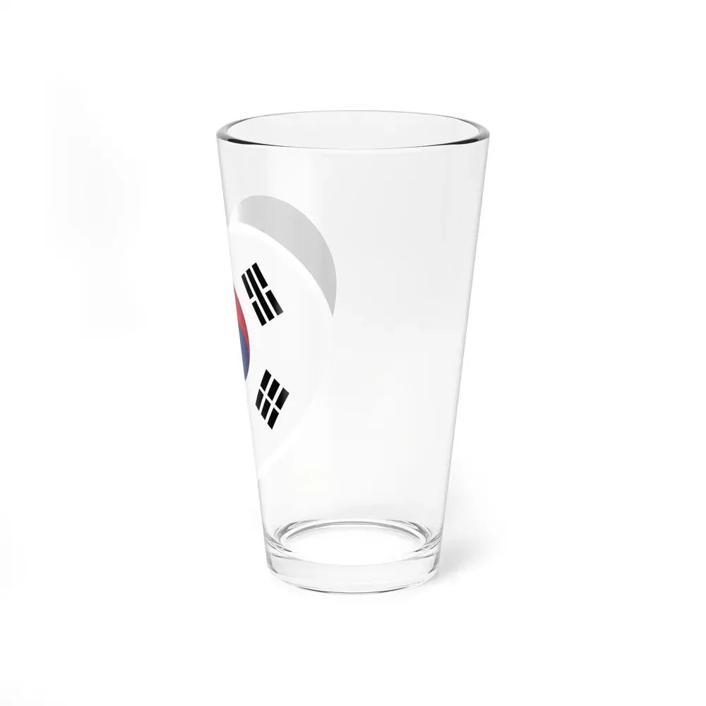 Heart Flag of South Korea 1997-2011 - Pint Glass 16oz - Go Mug Yourself