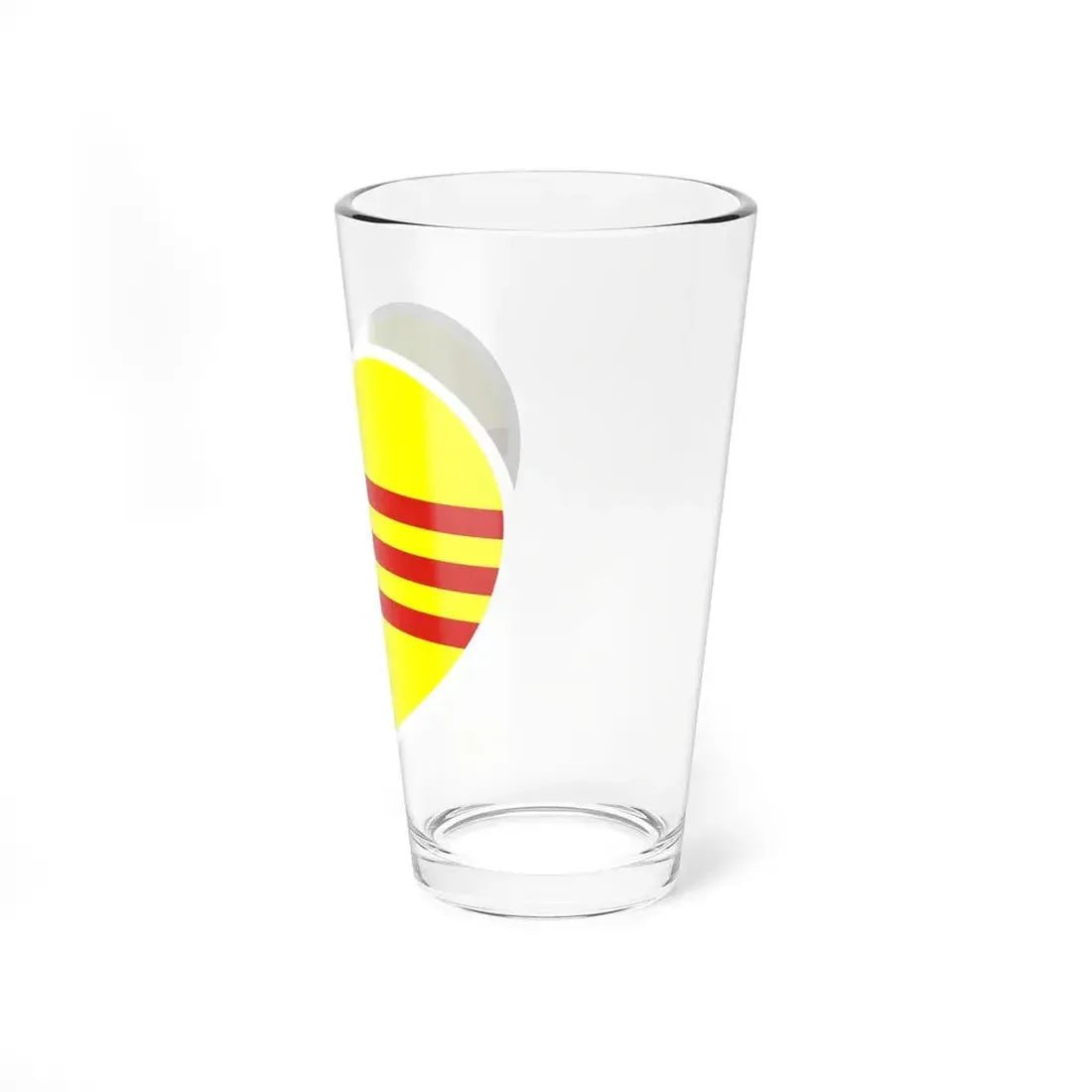 Heart Flag of South Vietnam - Pint Glass 16oz - Go Mug Yourself