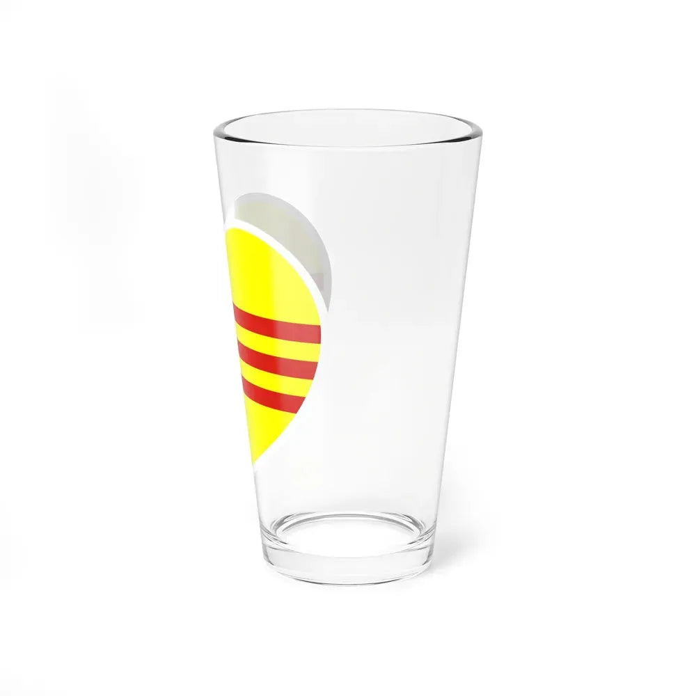 Heart Flag of South Vietnam - Pint Glass 16oz - Go Mug Yourself