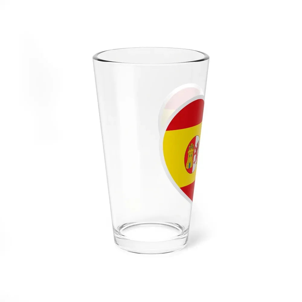 Heart Flag of Spain 1873-1874 - Pint Glass 16oz - Go Mug Yourself