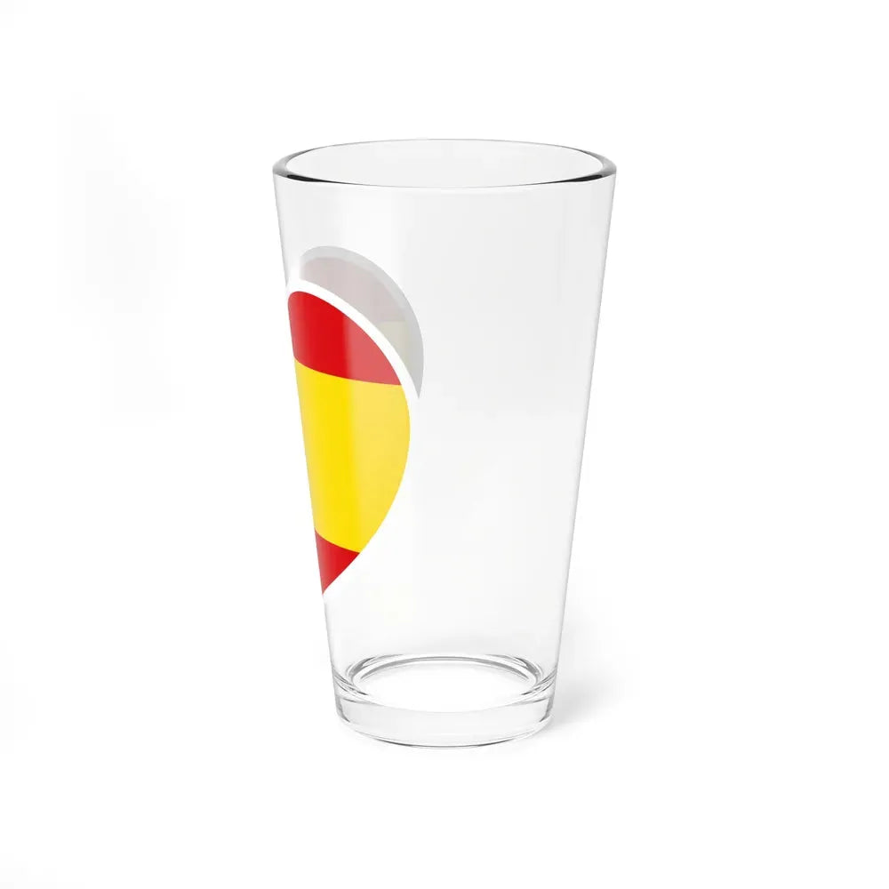 Heart Flag of Spain 1938-1945 - Pint Glass 16oz - Go Mug Yourself