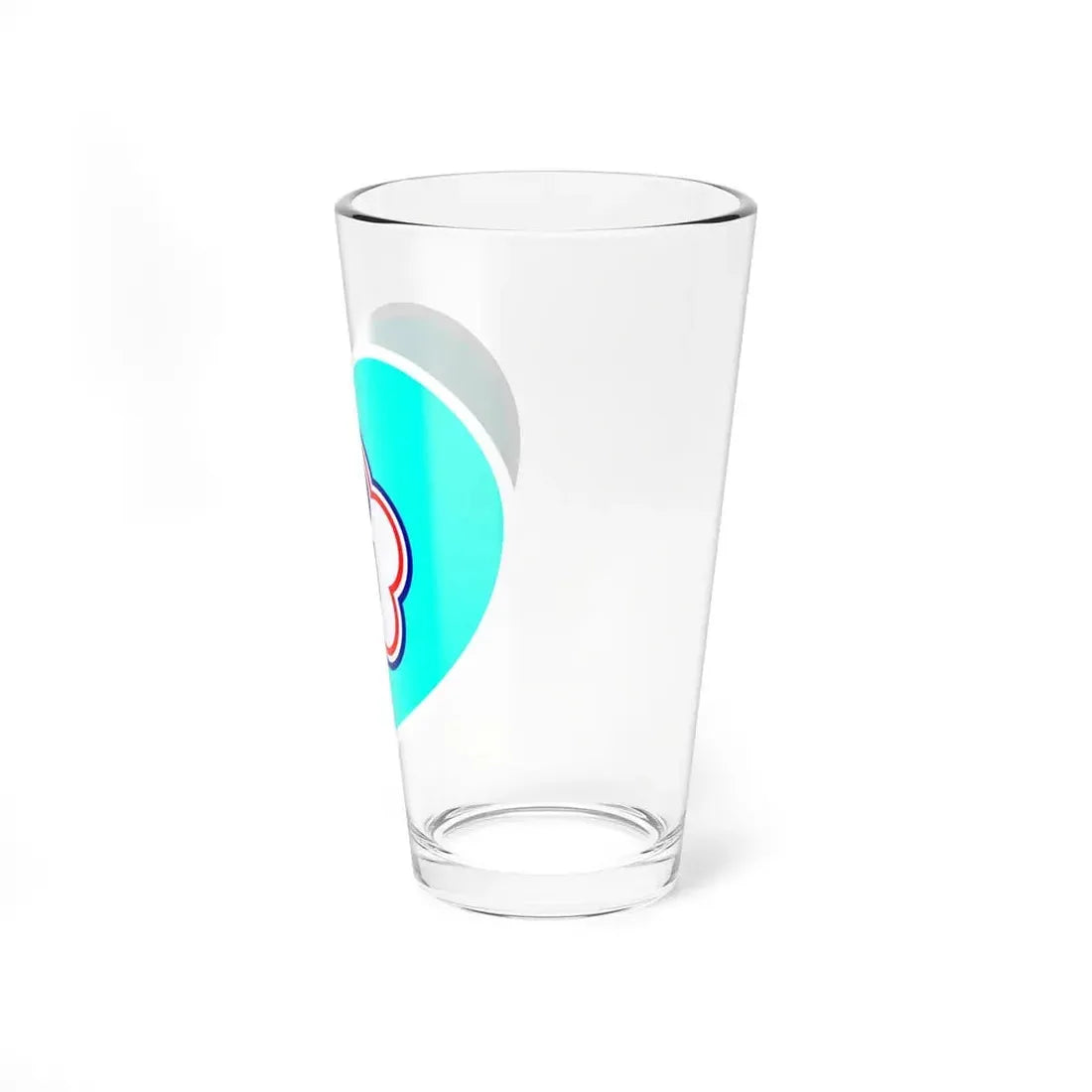 Heart Flag of Taiwan (Chinese Taipei) Universiade - Pint Glass 16oz - Go Mug Yourself