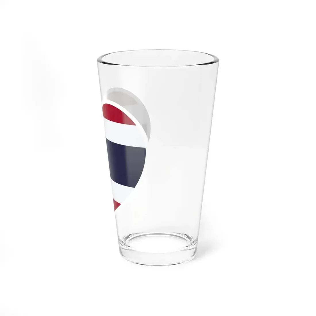 Heart Flag of Thailand - Pint Glass 16oz - Go Mug Yourself