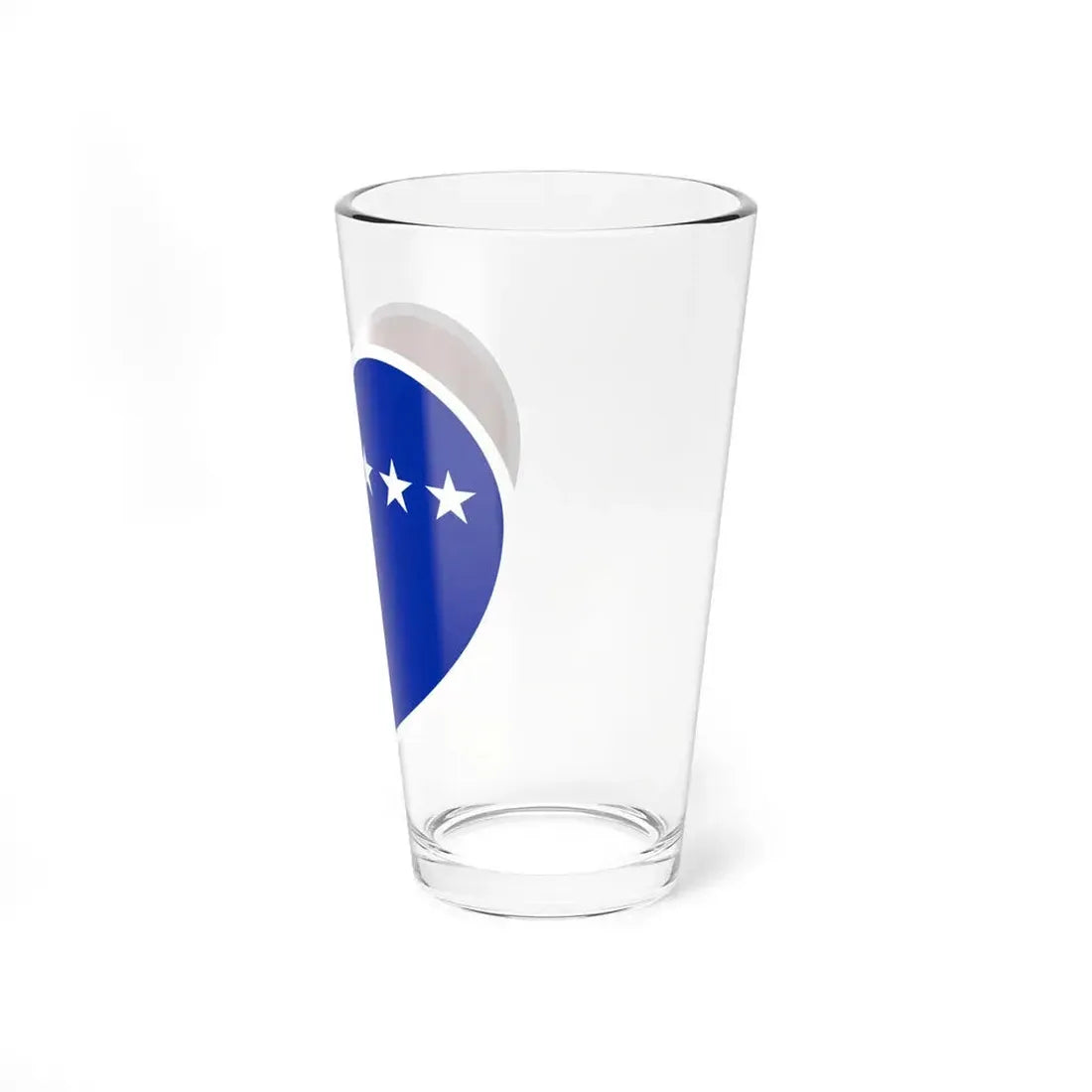 Heart Flag of the Khmer Republic - Pint Glass 16oz - Go Mug Yourself