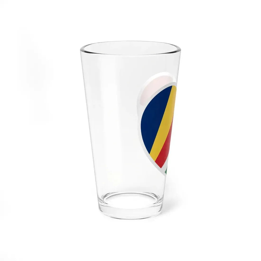 Heart Flag of the Seychelles - Pint Glass 16oz - Go Mug Yourself