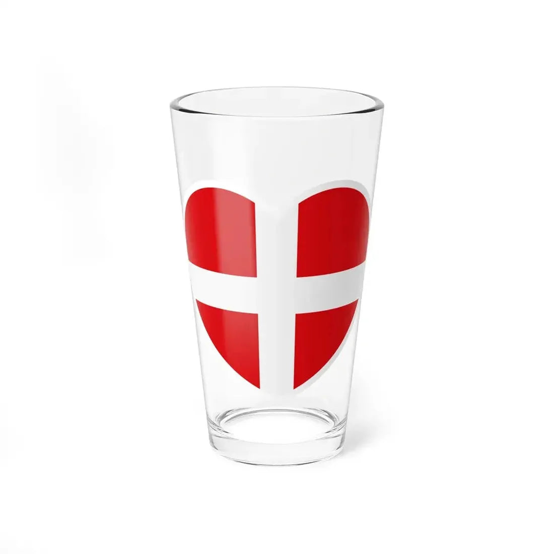 Heart Flag of the Sovereign Military Order of Malta - Pint Glass 16oz 16oz - Go Mug Yourself