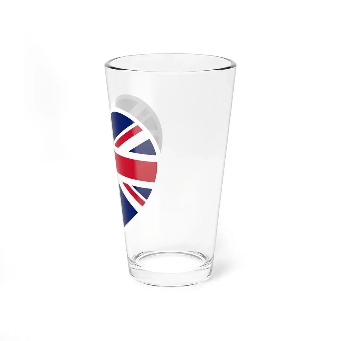 Heart Flag of the United Kingdom - Pint Glass 16oz - Go Mug Yourself