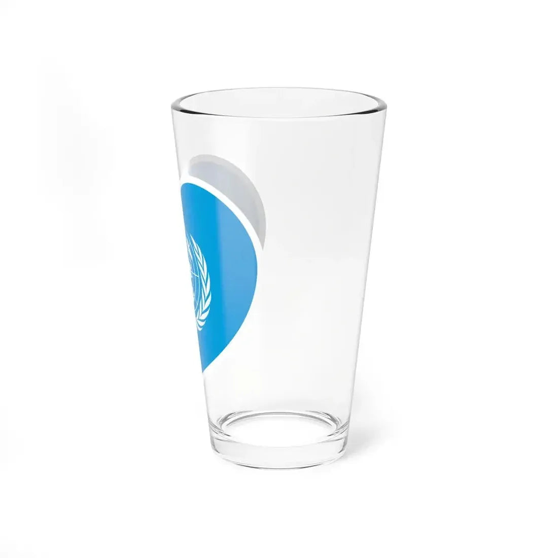 Heart Flag of the United Nations - Pint Glass 16oz - Go Mug Yourself