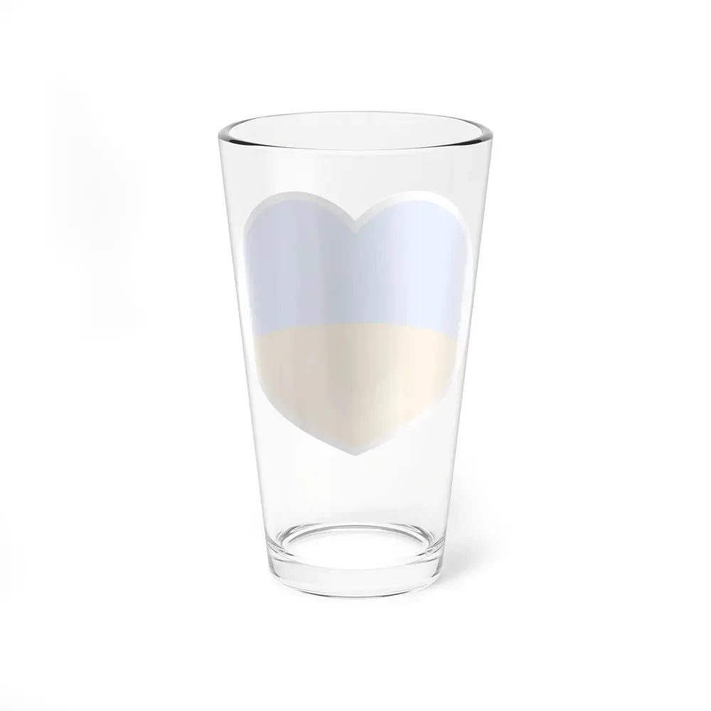 Heart Flag of Ukraine 1917-1921, 1991-1992 - Pint Glass 16oz - Go Mug Yourself