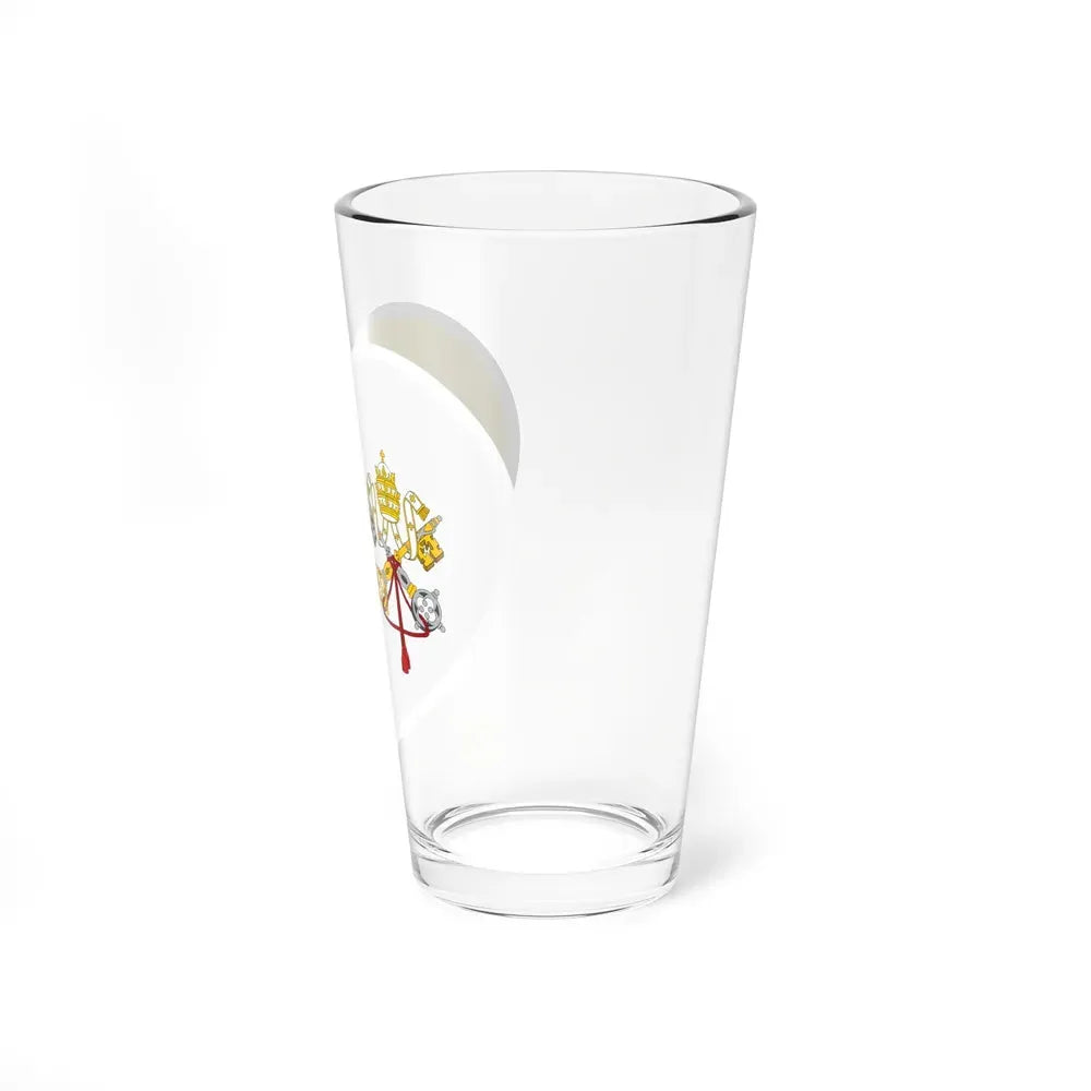 Heart Flag of Vatican City - Pint Glass 16oz - Go Mug Yourself