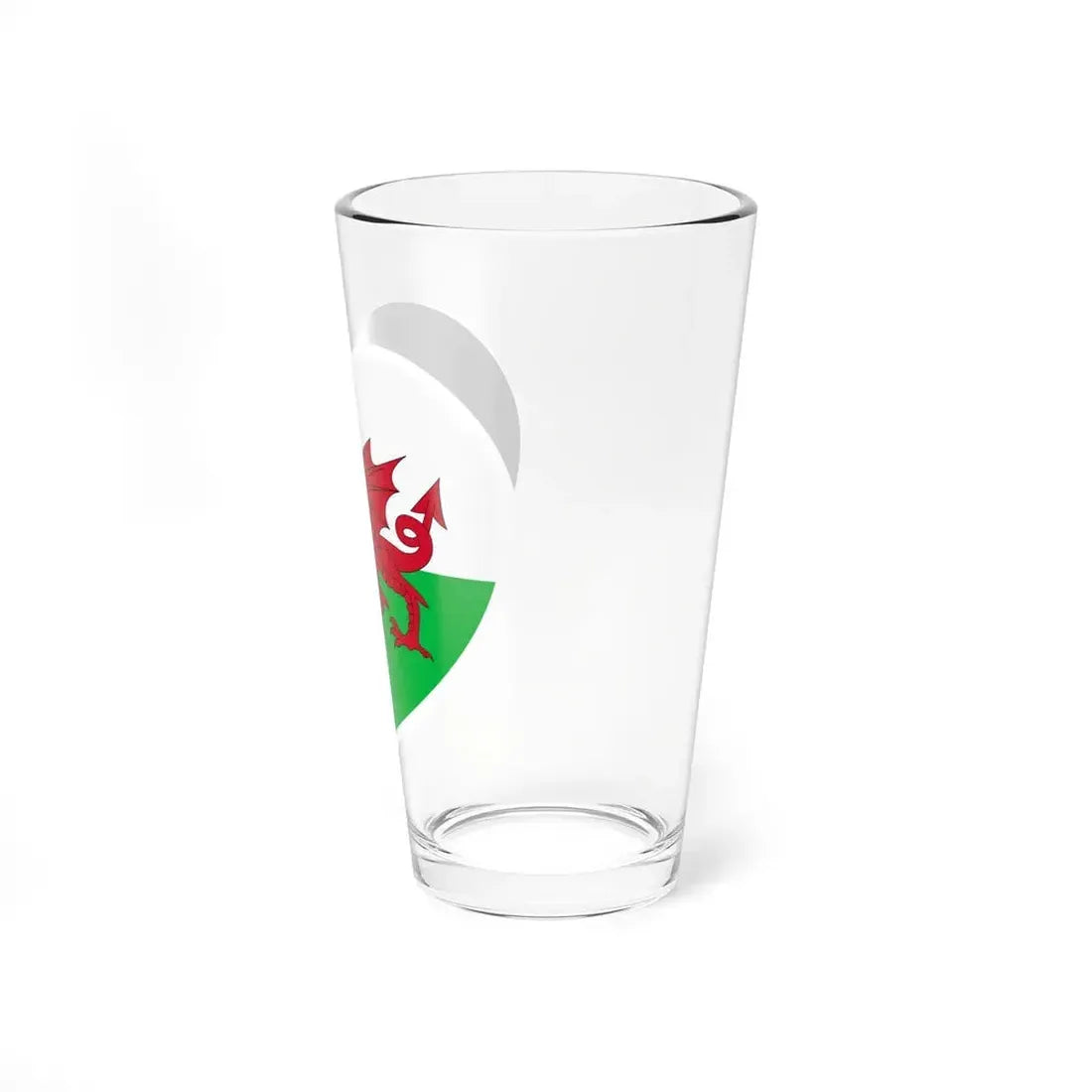 Heart Flag of Wales - Pint Glass 16oz - Go Mug Yourself