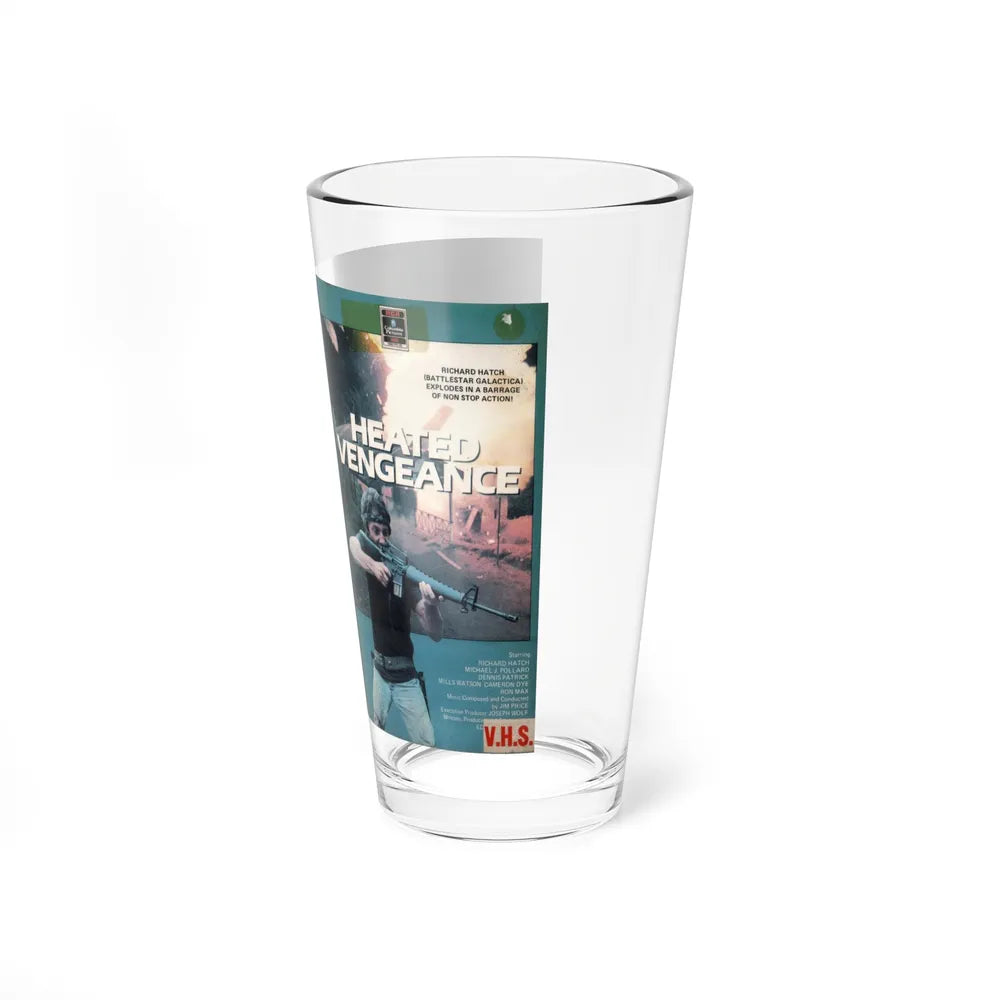 HEATED VENGEANCE (VHS COVER) Pint Glass 16oz - Go Mug Yourself